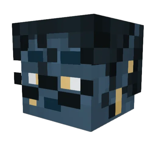 tealgoods Minecraft avatar head, 3D render