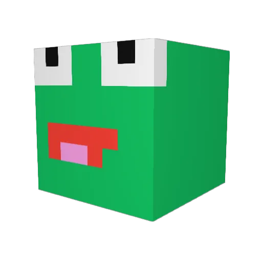 tealtea5 Minecraft avatar head, 3D render
