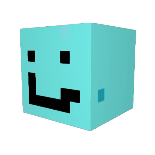 teaman50 Minecraft avatar head, 3D render