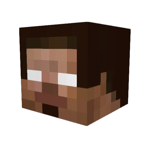 teamborel Minecraft avatar head, 3D render
