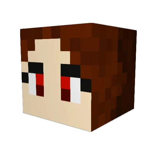 teamclaire Minecraft avatar head, 3D render