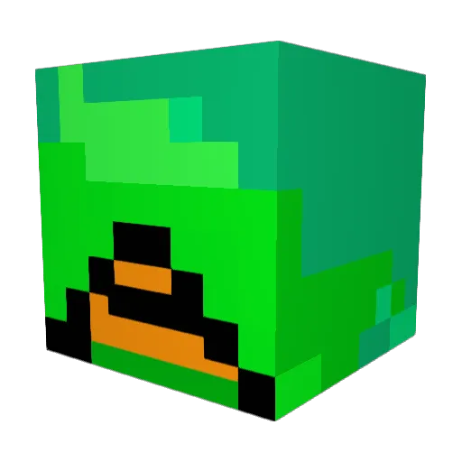 teamcrispin11 Minecraft avatar head, 3D render
