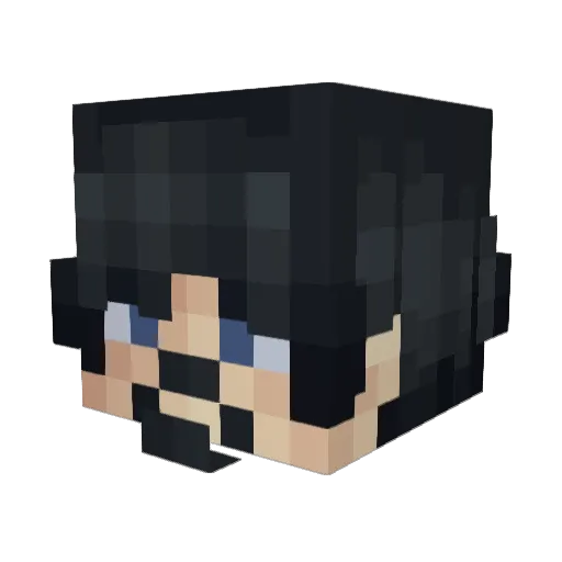 teanier Minecraft avatar head, 3D render