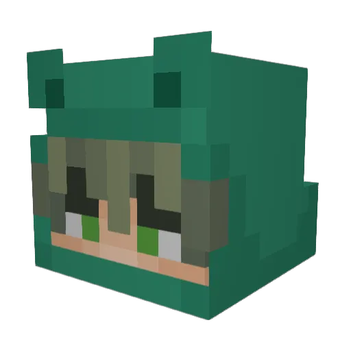 teapot11037 Minecraft avatar head, 3D render