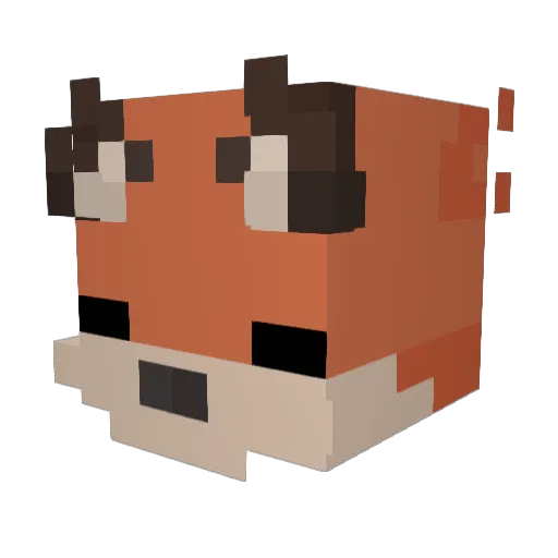 tears139 Minecraft avatar head, 3D render