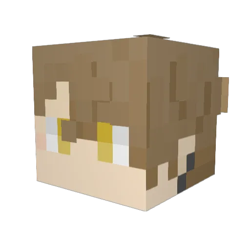 teayou8 Minecraft avatar head, 3D render