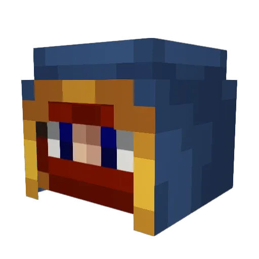 tebezza Minecraft avatar head, 3D render