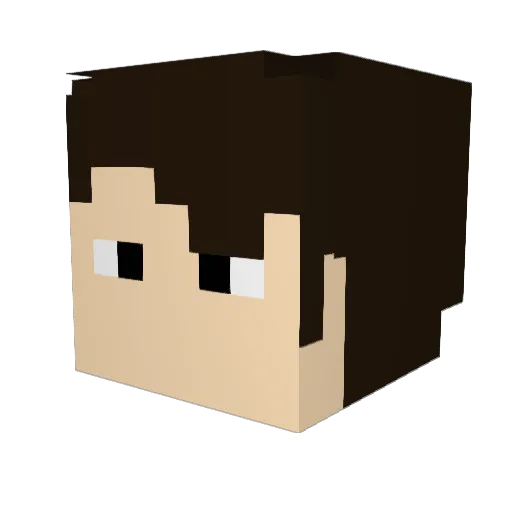 tebriel Minecraft avatar head, 3D render