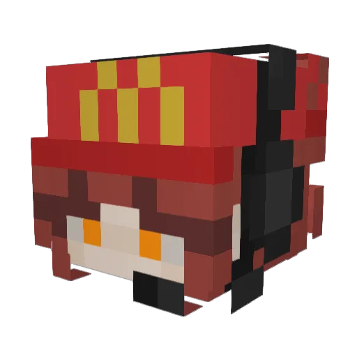 techargo Minecraft avatar head, 3D render
