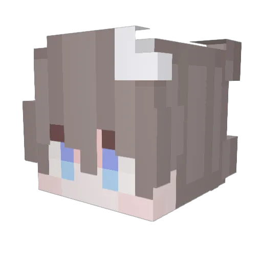 techhater Minecraft avatar head, 3D render