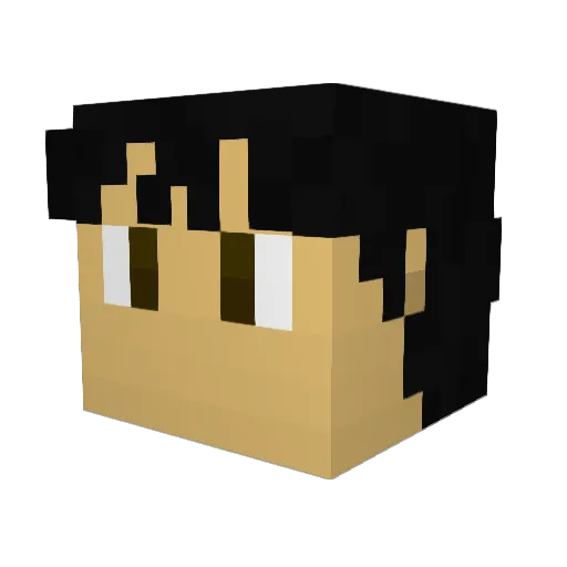 techiemikey Minecraft avatar head, 3D render