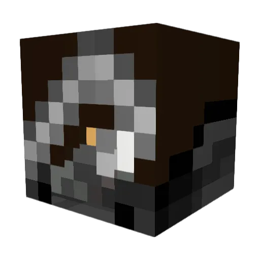 technisus Minecraft avatar head, 3D render