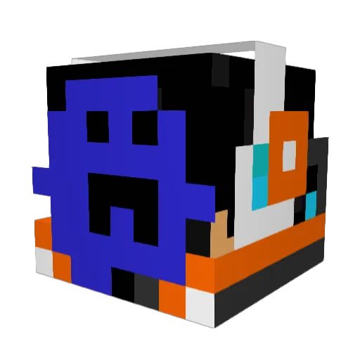 technodonkey Minecraft avatar head, 3D render