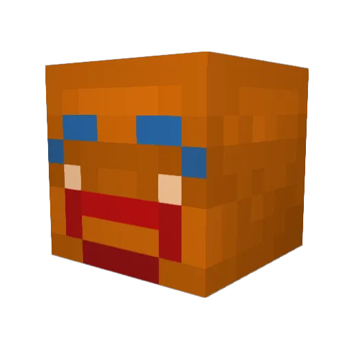 technoplyn Minecraft avatar head, 3D render