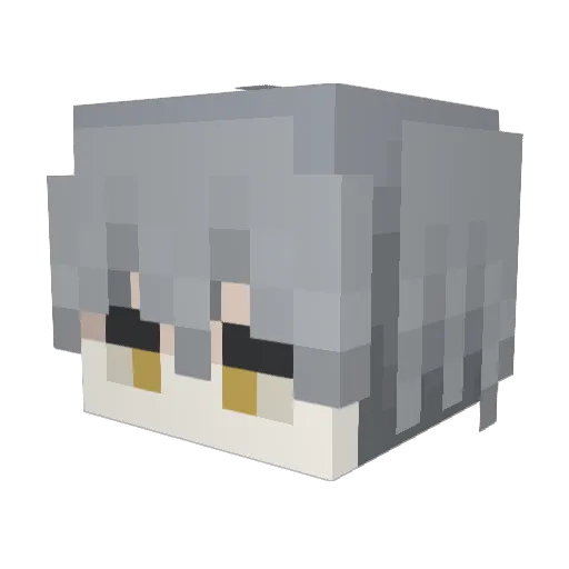 techpwner Minecraft avatar head, 3D render