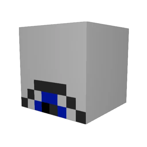 techraan Minecraft avatar head, 3D render
