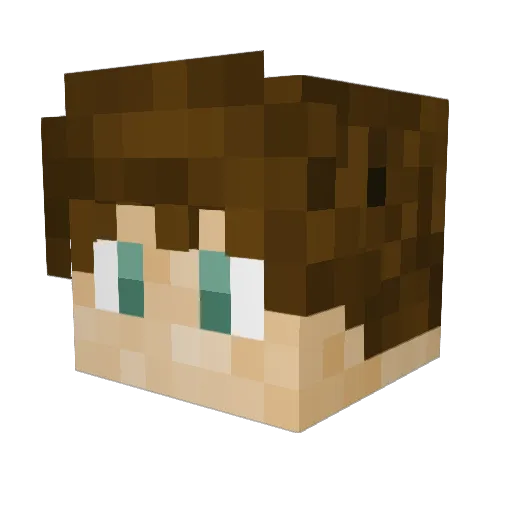 techtrip Minecraft avatar head, 3D render