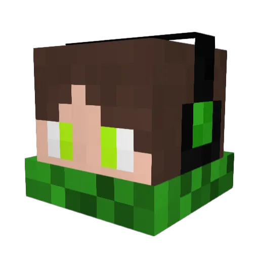 teckty1 Minecraft avatar head, 3D render