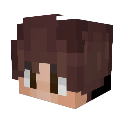 teckywho Minecraft avatar head, 3D render