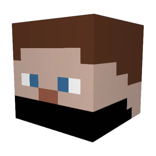 tecno_Gamer Minecraft avatar head, 3D render
