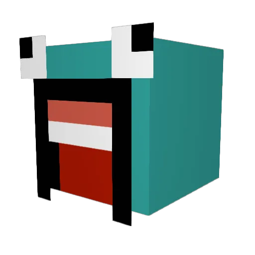 tecnocraft13 Minecraft avatar head, 3D render