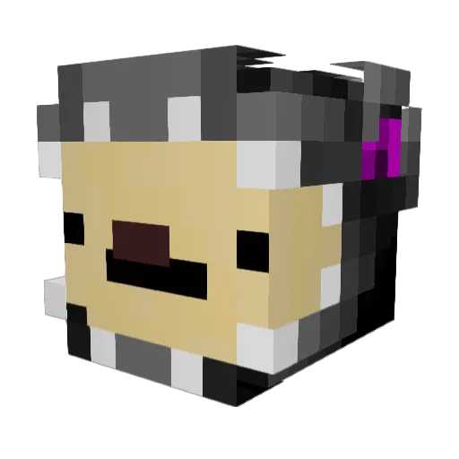 teczz3 Minecraft avatar head, 3D render