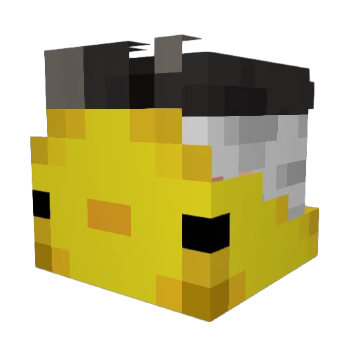 ted_the_bug Minecraft avatar head, 3D render