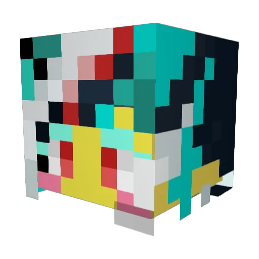 teddie_1802 Minecraft avatar head, 3D render