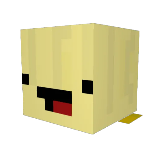 teddy333 Minecraft avatar head, 3D render