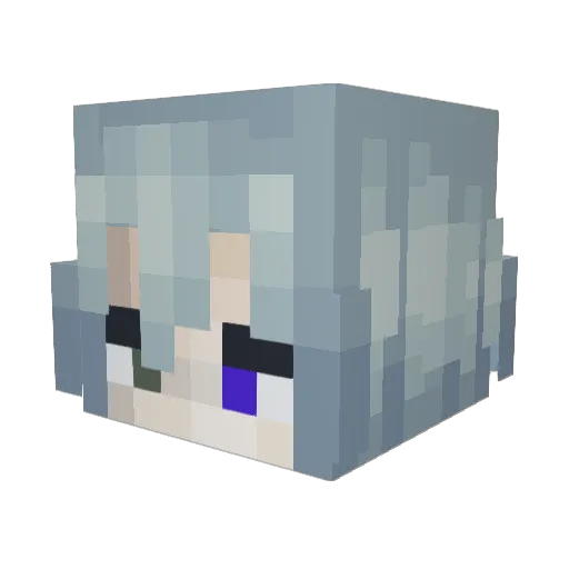 teddy_naylor Minecraft avatar head, 3D render