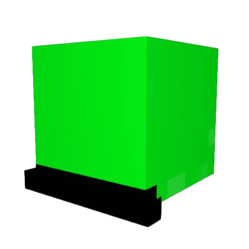 teddyboss Minecraft avatar head, 3D render