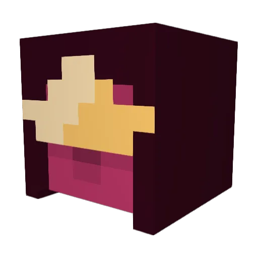 teddyfloss Minecraft avatar head, 3D render