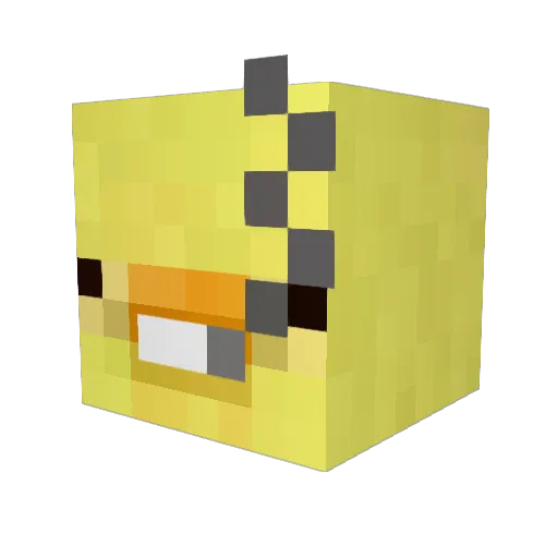teddyisfried Minecraft avatar head, 3D render