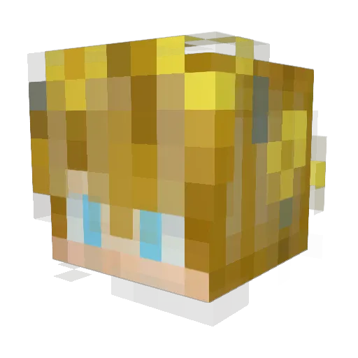 teddymurph Minecraft avatar head, 3D render