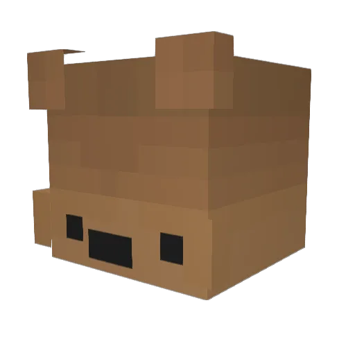 teddynicelol Minecraft avatar head, 3D render