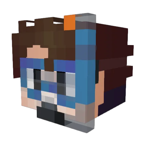 tedhan Minecraft avatar head, 3D render