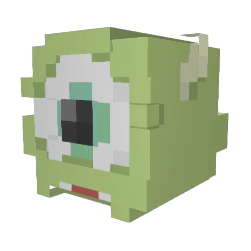 tedim1 Minecraft avatar head, 3D render