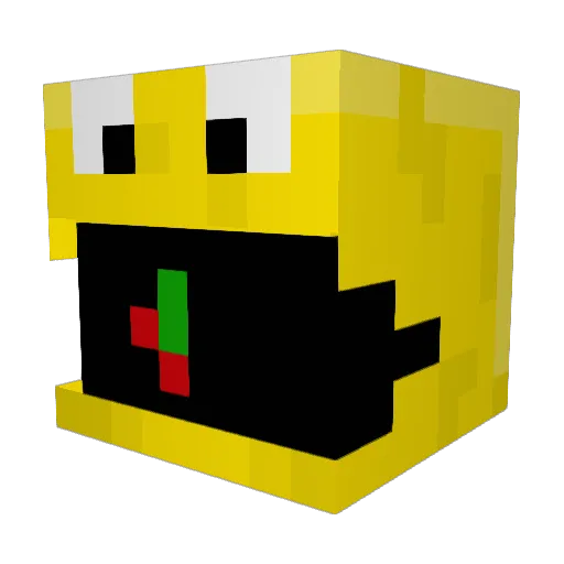 tedsinator Minecraft avatar head, 3D render