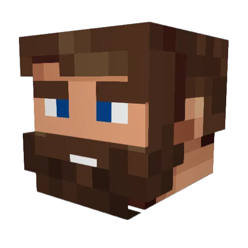 tedthebak3r Minecraft avatar head, 3D render