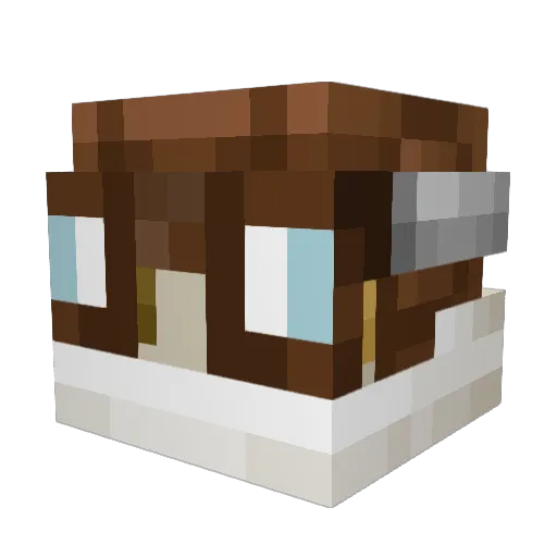 teebeekay Minecraft avatar head, 3D render