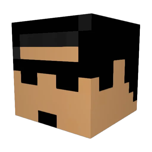 teege_01 Minecraft avatar head, 3D render
