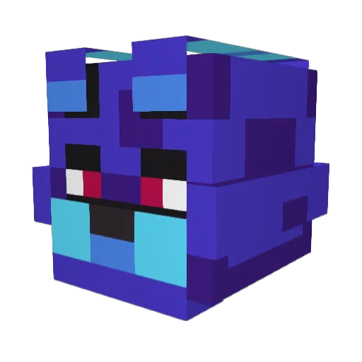 teenage_bread Minecraft avatar head, 3D render