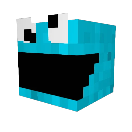 teepeetree Minecraft avatar head, 3D render