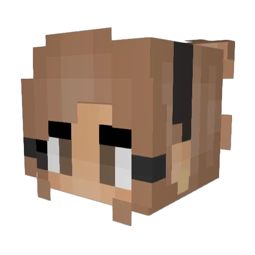 teesharose Minecraft avatar head, 3D render