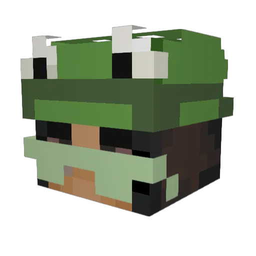 teesz Minecraft avatar head, 3D render