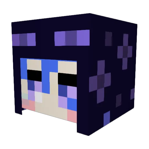teeter555 Minecraft avatar head, 3D render