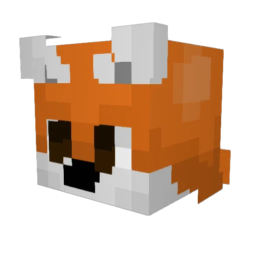 teetermom Minecraft avatar head, 3D render