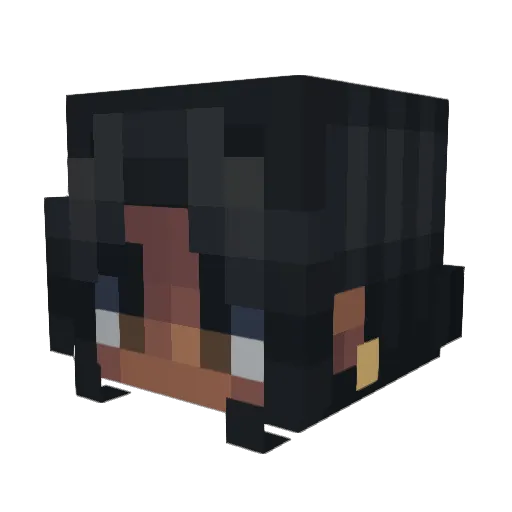 teethycrow Minecraft avatar head, 3D render