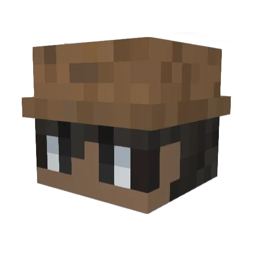 teeyooo Minecraft avatar head, 3D render