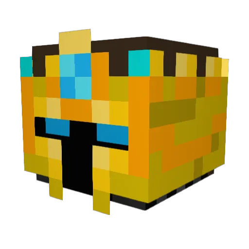 tefaa Minecraft avatar head, 3D render